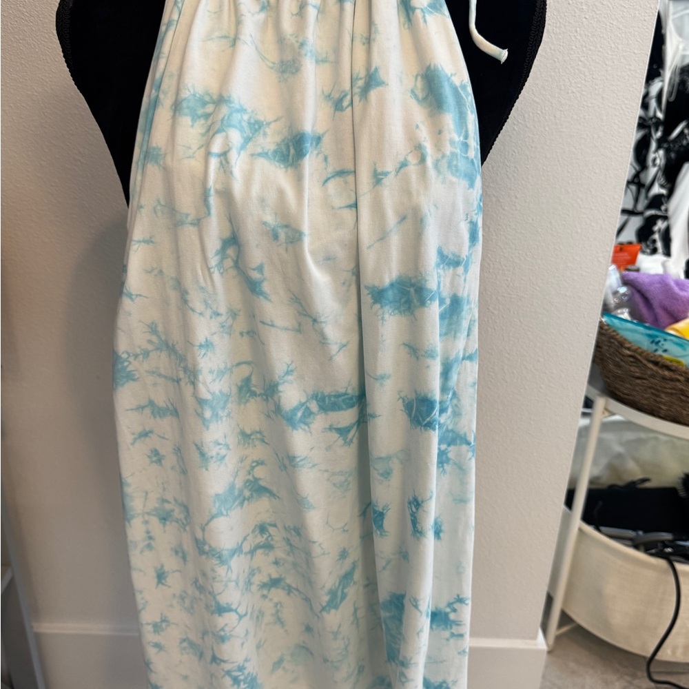 Victoria's Secret Blue and White Maxi Dress